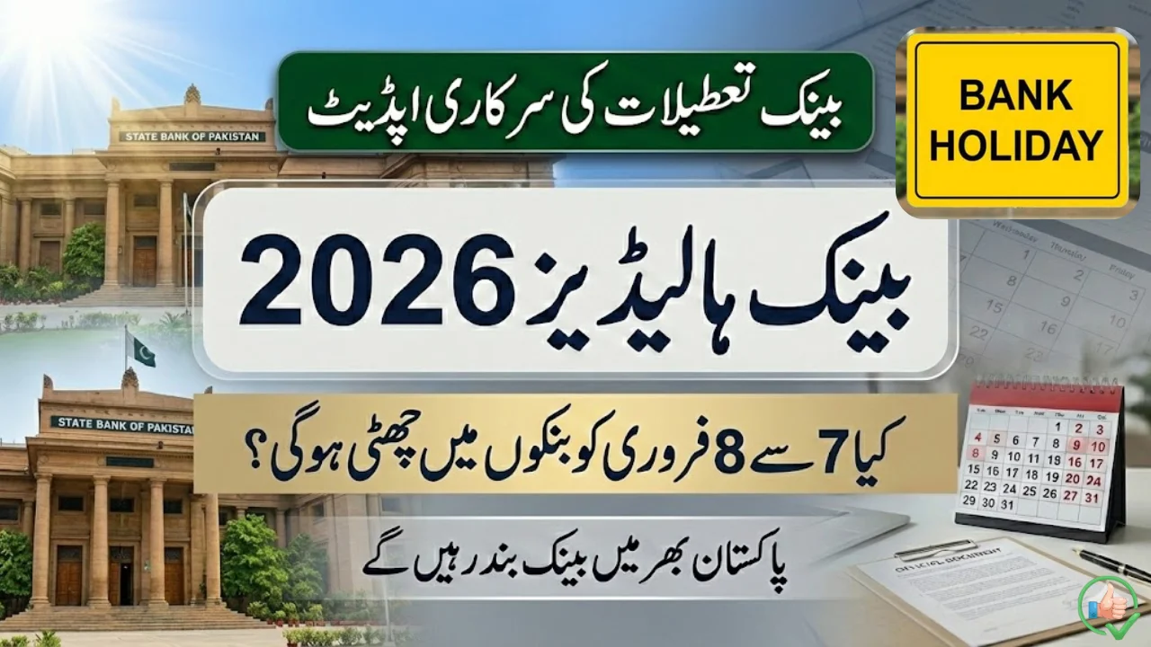 Upcoming Bank Holidays in Pakistan 2026 – Official Notification Update