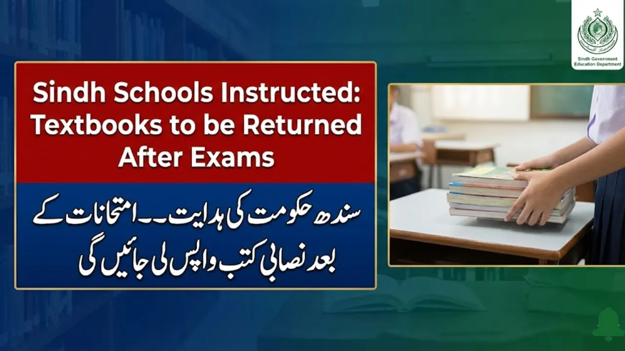 Textbooks to Be Returned After Exams, Sindh Schools Instructed By Govt