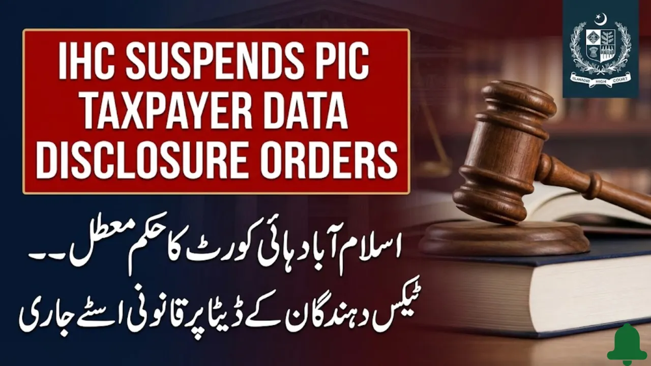 IHC Suspends PIC Taxpayer Data Disclosure Orders, Legal Stay Issued