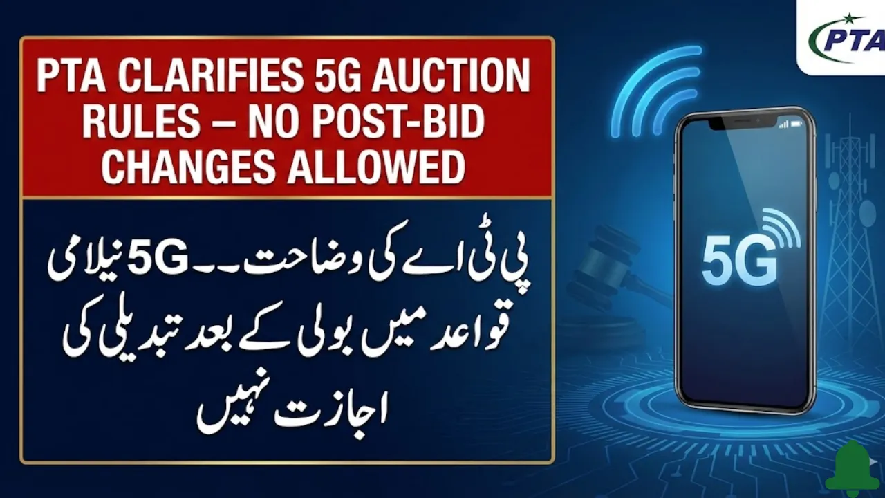 PTA Clarifies 5G Auction Rules - No Post-Bid Changes Allowed