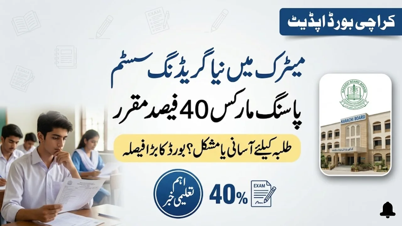 Karachi Board Rolls Out Revised Grading - Sets 40% Passing Marks for Matric