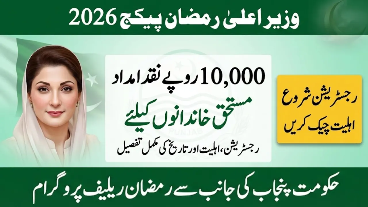 Maryam Nawaz 10000 Ramzan Package Registration, Eligibility and Date Details