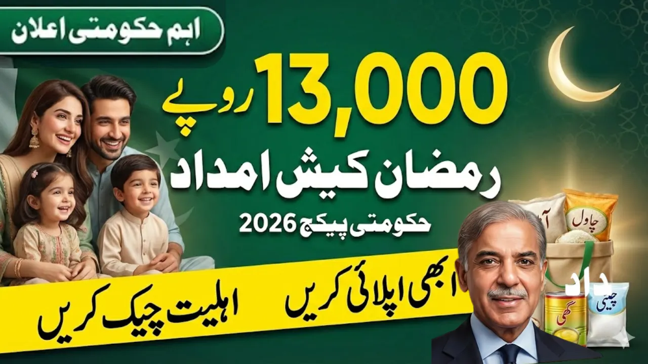 PM Ramzan Package 2026 Cash Assistance of Rs 13,000 Revealed - Check Eligibility