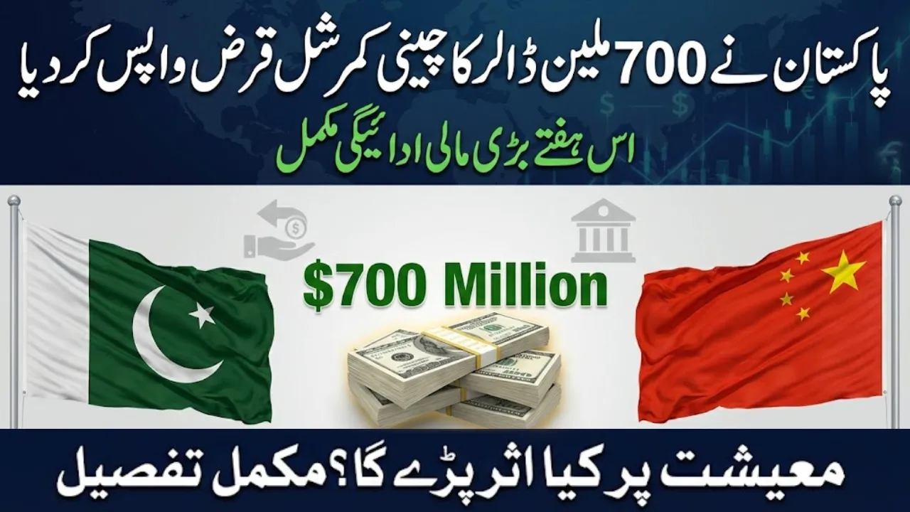 Pakistan Repaid $700 Million Chinese Commercial Loan This Week